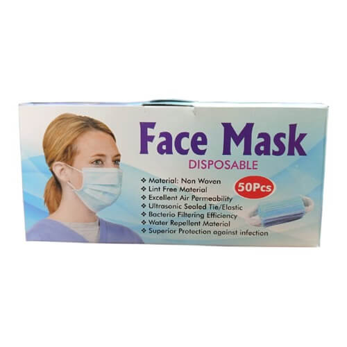 Disposable-Face-Mask-3-Layer-Non-Woven face Mask 3 layer